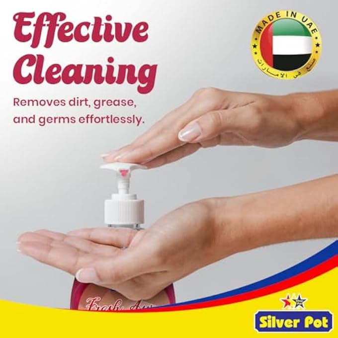 Silver Pot FRESH APPLE CINNAMON HAND WASH  400ML  GENTLE MOISTURIZING FORMULA WITH REFRESHING APPLE CINNAMON SCENT, EFFECTIVE GERM PROTECTION AND DAILY HYGIENE - Image 2